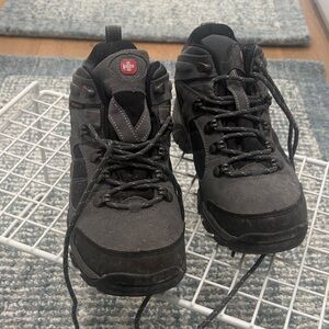 Wenger Women’s Expedition Waterproof Black and Grey Hiking Boots